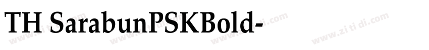 TH SarabunPSKBold字体转换